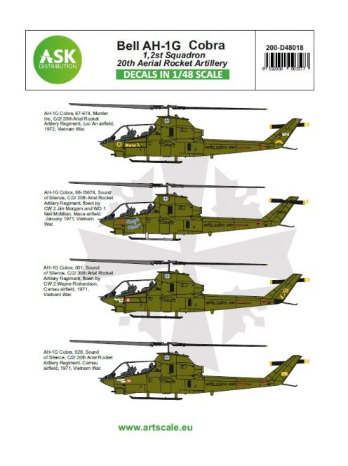 Art Scale - 1/48 Bell AH-1G Cobra 20th Aerial Rocket artilery - part 1