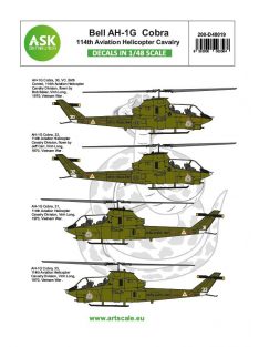   Art Scale - 1/48 Bell AH-1G Cobra 114th Aviation helicopter cavalery - part 3