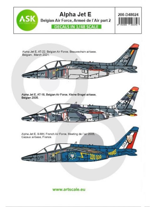 Art Scale - 1/48 Alpha Jet E Belgian Air Force and Armeé de l'Air - part 2