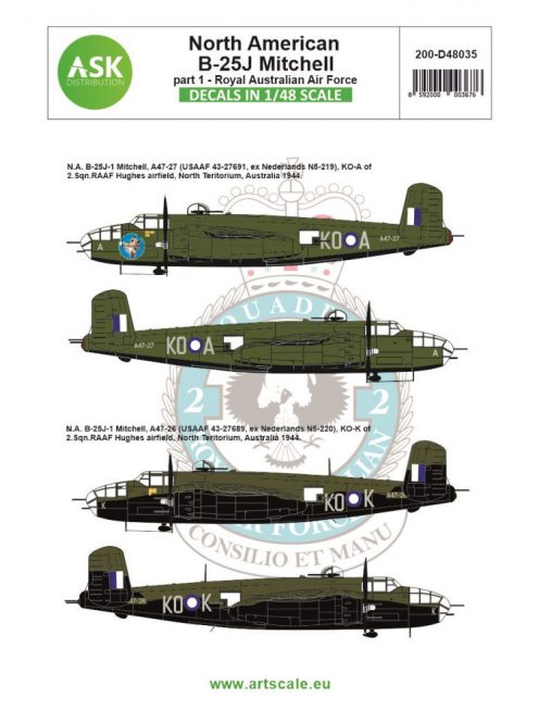 Art Scale - 1/48 B-25J Mitchell part 1 - Royal Australian Air Force