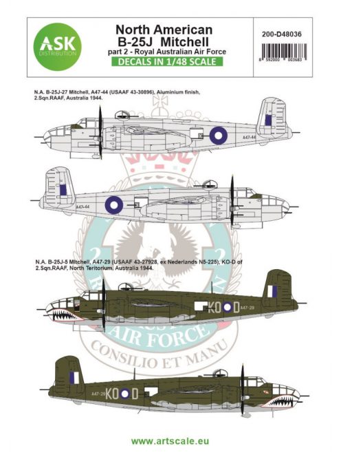 Art Scale - 1/48 B-25J Mitchell part 2 - Royal Australian Air Force