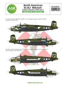   Art Scale - 1/48 B-25J Mitchell part 5 - US Dogface Squadron, "Shirley Ann" & "Tuff Stuff", Mediterranean area