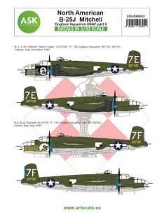   Art Scale - 1/48 B-25J Mitchell part 6 - US Dogface Squadron "Watch Copier" & "Willie", Mediterranean area