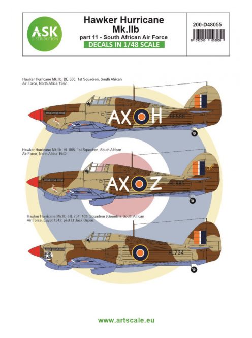 Art Scale - 1/48 Hawker Hurricane Mk.IIB part 11 - South African Air Force