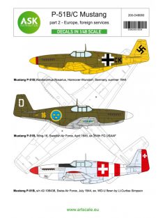   Art Scale - 1/48 P-51B/C Mustangs part 2 - Over Europe in foreign services