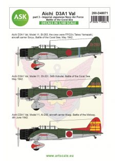   Art Scale - 1/48 Aichi D3A1 Val part 3 - Imperial Japanese Navy Air Force, Battle of the Coral Sea