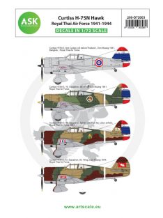   Art Scale - 1/72 Curtiss H-75N Hawk Royal Thai Air Force 1941-1944