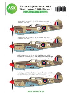   Art Scale - 1/72 Curtiss Kittyhawk Mk.I / Mk.II "Desert Harassers" 1942-1944 part I