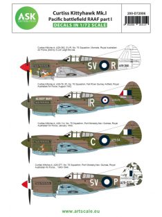   Art Scale - 1/72 Curtiss Kittyhawk MK.I Pacific battlefield RAAF 1942-1944 part I