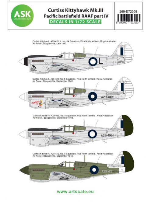 Art Scale - 1/72 Curtiss Kittyhawk Mk.III Pacific battlefield RAAF part IV