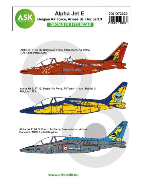 Art Scale - 1/72 Alpha Jet E Belgian Air Force and Armeé de l'Air part 3