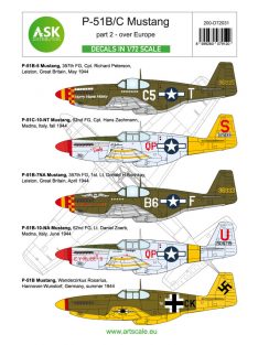   Art Scale - 1/72 P-51B/C Mustangs over Europe in foreign services