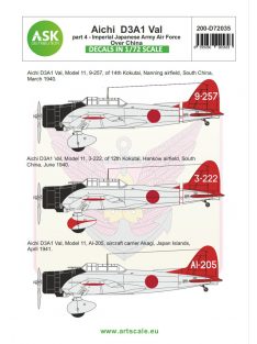   Art Scale - 1/72 Aichi D3A1 Val part 4 - Imperial Japanese Army Air Force over China