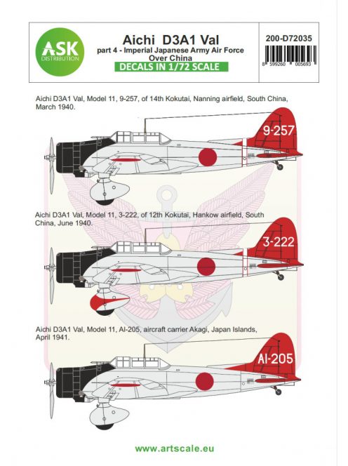 Art Scale - 1/72 Aichi D3A1 Val part 4 - Imperial Japanese Army Air Force over China