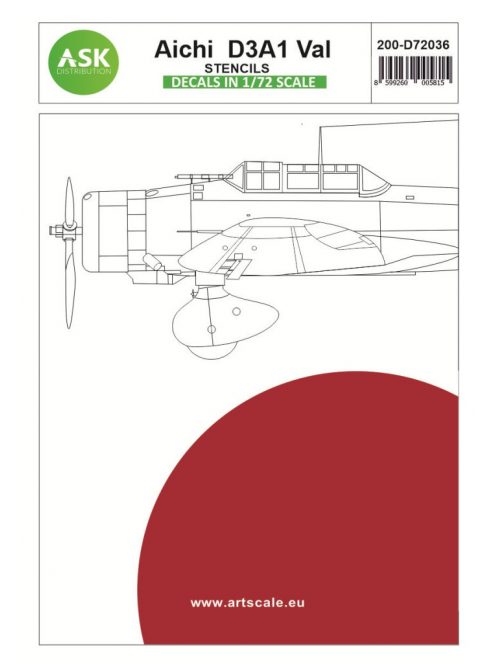 Art Scale - 1/72 Aichi D3A1 Val - Stencils