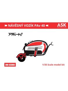   Art Scale - 1/35 Návěsný vozík PAv 40 (trailer) recommended for the Velorex kit