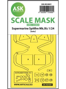   Art Scale - 1/24 Spitfire Mk.IX one-sided express self-adhesive masks for Airfix