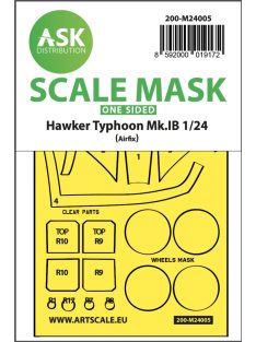   Art Scale - 1/24 Hawker Typhoon Mk.IB one-sided express masks for Airfix