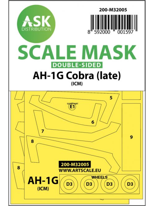 Art Scale - 1/32 AH-1G Cobra (late) double-sided for ICM / Special Hobby