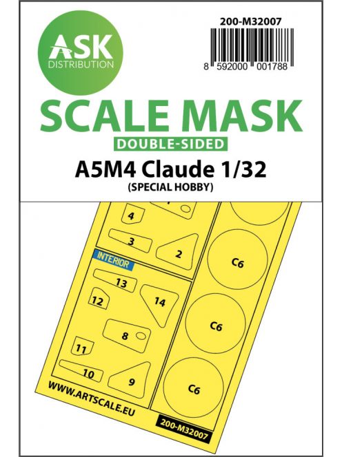 Art Scale - 1/32 A5M4 Claude double-sided express mask for Special Hobby