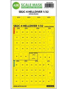   Art Scale - 1/32 SB2C-4 Helldiver double-sided express mask for Infinity kit