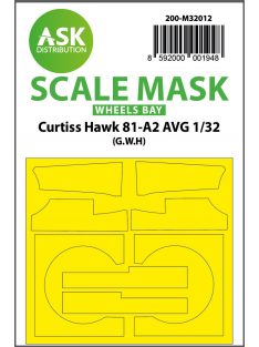   Art Scale - 1/32 Curtiss Hawk 81-A2 AVG wheels bay masks for Great Wall Hobby