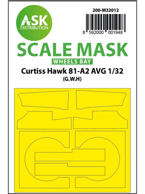 Art Scale - 1/32 Curtiss Hawk 81-A2 AVG wheels bay masks for Great Wall Hobby