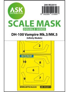   Art Scale - 1/32 DH-100 Vampire Mk.3 / Mk.5 double-sided express masks for Infinity