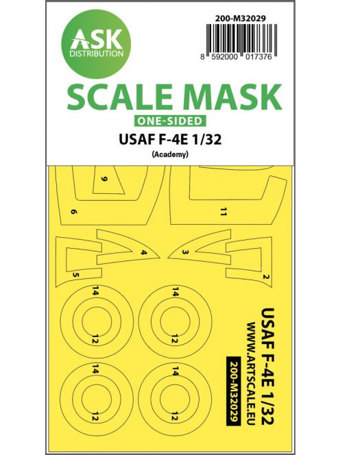 Art Scale - 1/32 USAF F-4E Phantom Viet-Nam war one-sided mask for Academy