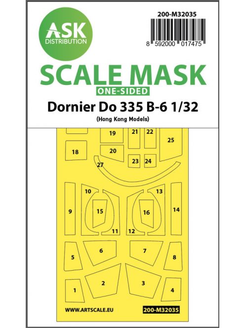 Art Scale - 1/32 Dornier Do 335B-6 one-sided mask for HK Models