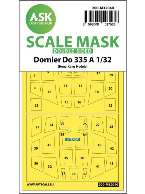 Art Scale - 1/32 Dornier Do 335A double-sided mask for HK Models