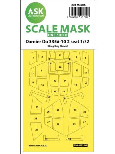   Art Scale - 1/32 Dornier Do 335A-10 two seater one-sided mask for HK Models