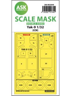 Art Scale - 1/32 Yak-9 double-sided pre-cutted mask for ICM