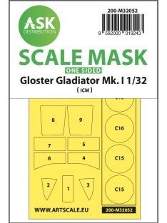   Art Scale - 1/32 Gloster Gladiator Mk.I one-sided  painting mask for Revell / ICM