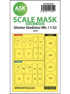   Art Scale - 1/32 Gloster Gladiator Mk.I double-sided  painting mask for Revell / ICM