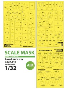   Art Scale - 1/32 Avro Lancaster B Mk.I/III express self adhesive masks for Border Model