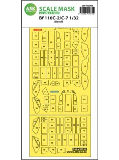   Art Scale - 1/32 Messerschmitt Bf 110C-2/C-7  double-sided express masks for Revell