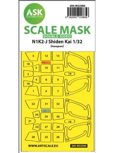   Art Scale - 1/32 N1K2-J Shiden Kai double-sided express painting mask for Hasegawa