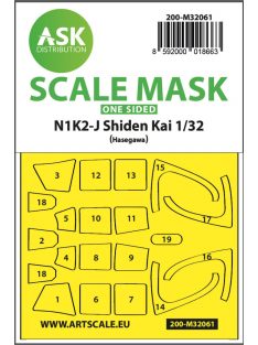   Art Scale - 1/32 N1K2-J Shiden Kai one-sided express painting mask for Hasegawa