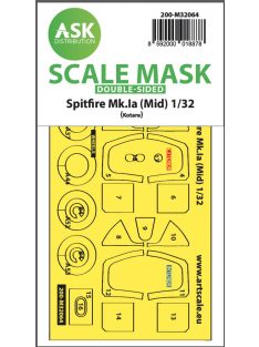   Art Scale - 1/32 Spitfire Mk.Ia (mid) double-sided express fit and self adhesive mask for Kotare