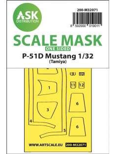 Art Scale - 1/32 P-51D Mustang one-sided fit mask for Tamiya