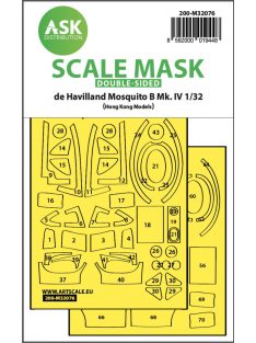   Art Scale - 1/32 Mosquito B Mk.IV  double-sided fit mask for Hong Kong Model