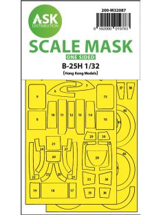 Art Scale - 1/32 B-25H Mitchell one-sided mask for HK Models