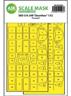   Art Scale - 1/32 SBD-5/A-24B Dauntless double-sided express fit mask for Trumpeter