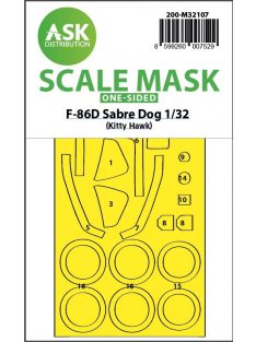   Art Scale - 1/32 F-86D Sabre Dog one-sided express fit mask for Kitty Hawk