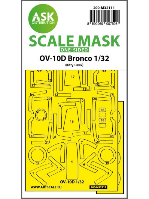 Art Scale - 1/32 OV-10D Bronco one-sided express fit mask for Kitty Hawk