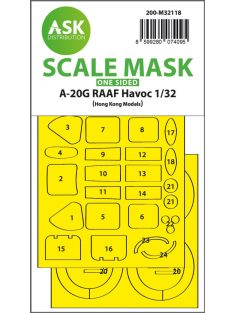   Art Scale - 1/32 A-20G RAAF Havoc one-sided express fit mask for HK Models