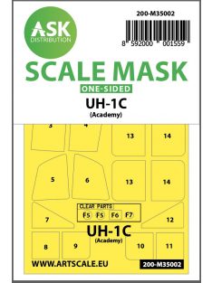 Art Scale - 1/35 UH-1C one-sided painting mask for Academy