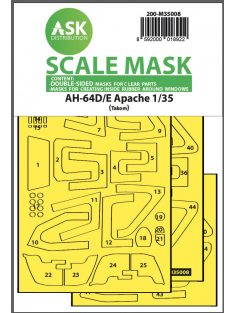   Art Scale - 1/35 AH-64D/E double-sided mask with inside white rubber mask for Tacom