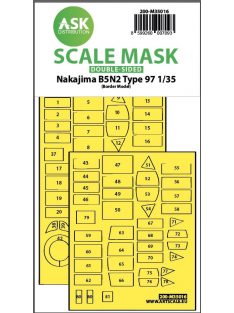   Art Scale - 1/35 Nakajima B5N2 Type 97 double-sided express fit painting mask for Border Model